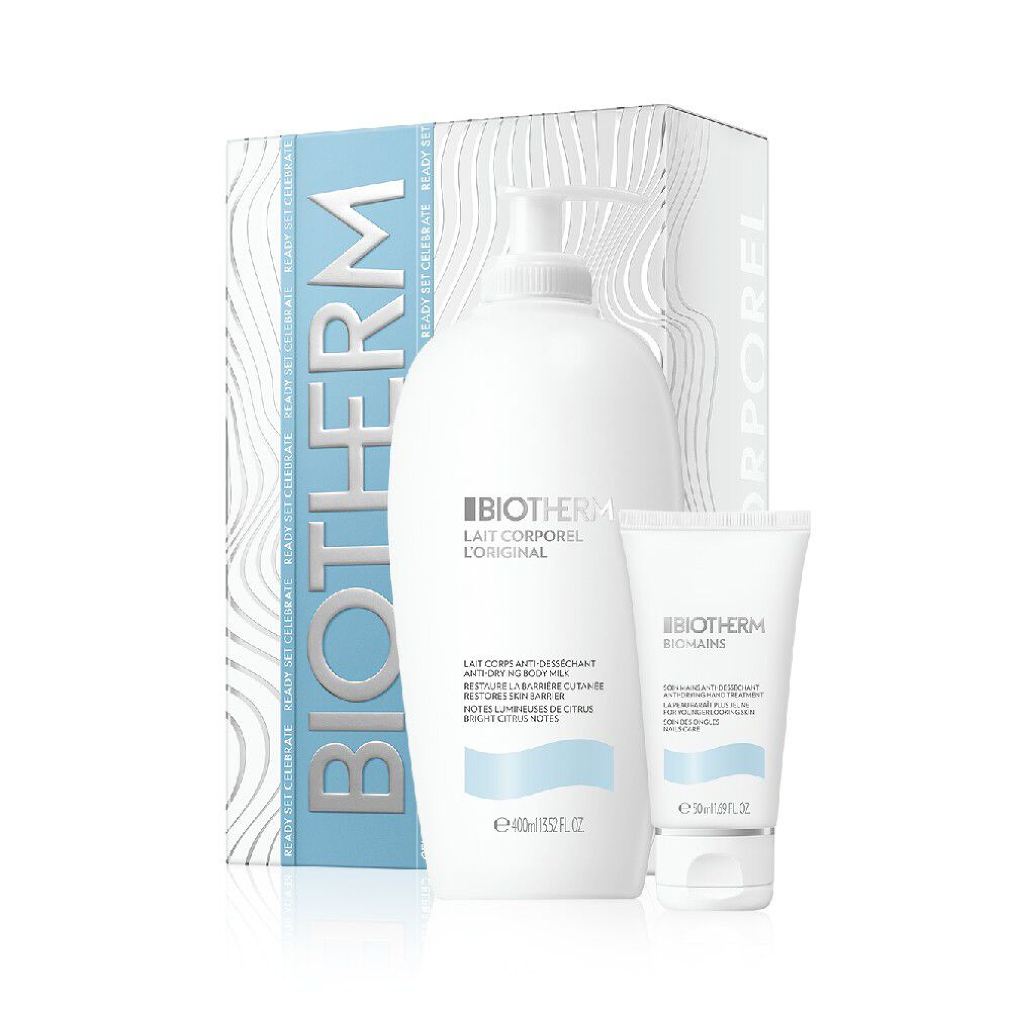 Pack Biotherm Crema Corporal Lait Corporel 400ml + Crema Biomains 50ml ...
