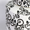 JARRON CERAMICA BLANCO COMB C/TAPA 17X26CM Unica