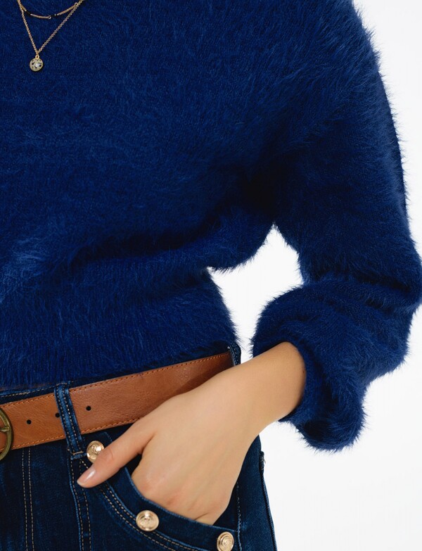 Buzo Mohair AZUL
