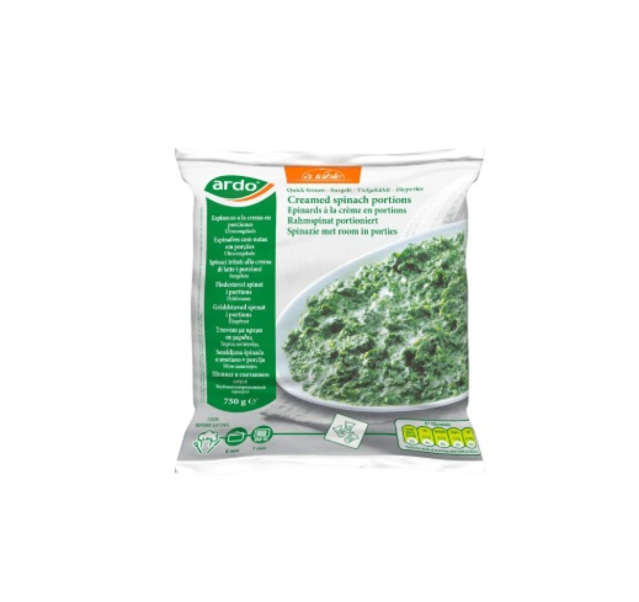 ESPINACA A LA CREMA 750GRS 