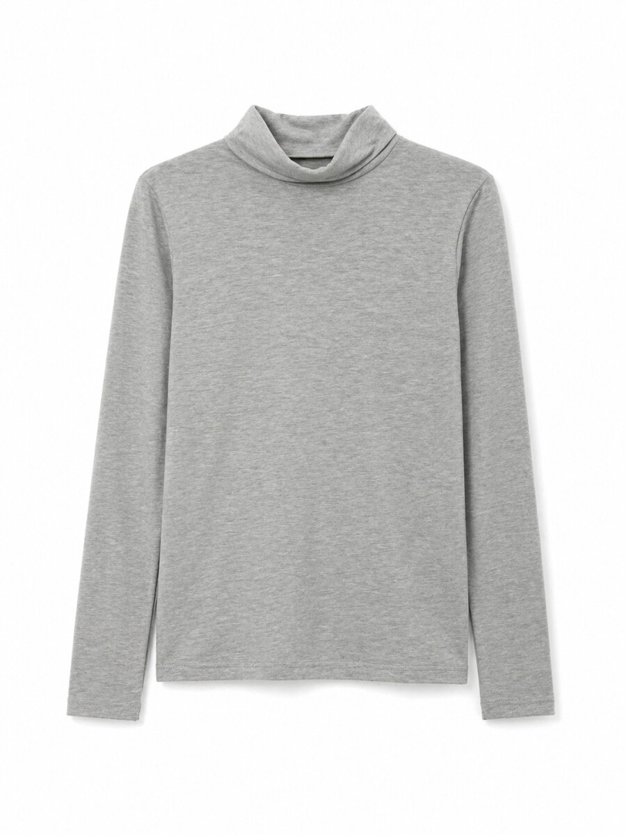 POLERA NAZARETH - GRIS MELANGE M 