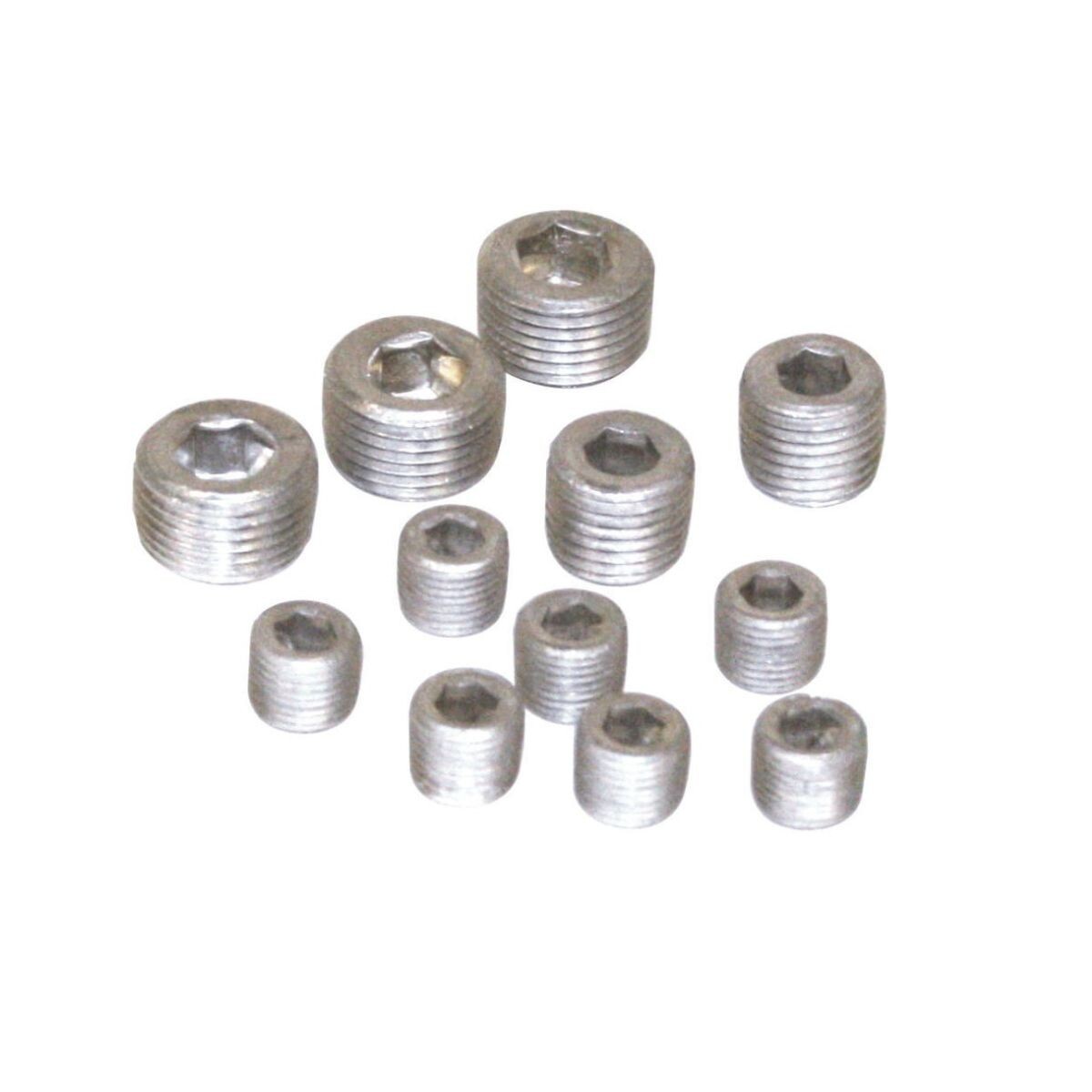 JUEGO DE TAPONES DE GALERIA DE ACEITE ROSCADOS FUSCA (12) 