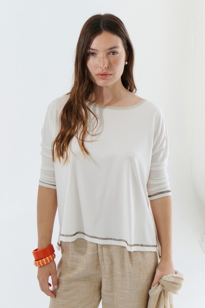 REMERA LIZA BLANCO