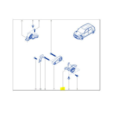 SOPORTE CAJA DE CAMBIOS RENAULT KWID - SOPORTE CAJA DE CAMBIOS RENAULT KWID -