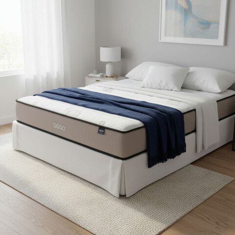 Colchón OGGO Espuma Mega Densidad - Máximo Soporte, Firmeza y Descanso Ortopédico 2 Plazas - 138 cm