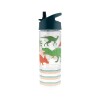 BOT.PC.SJ Botella Infantil Con Pico Y Porta Cereales Stephen Joseph - Dino Verde