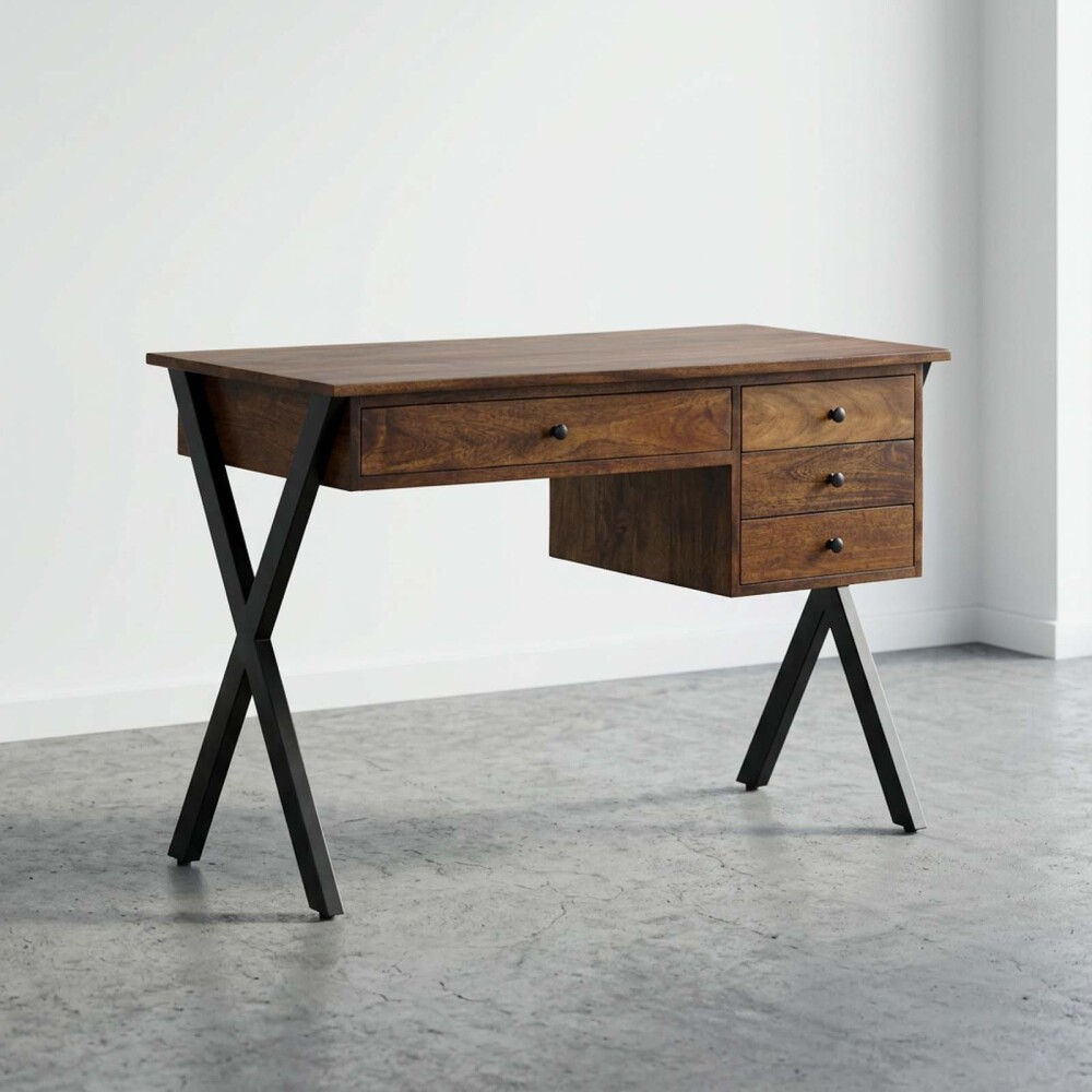 ESCRITORIO MADERA-DE-MANGO MARRON CHRISTOPHER