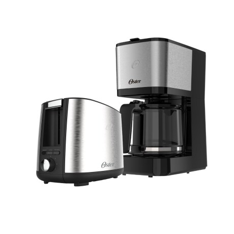Kit Cafetera cuadrada Oster inoxidable 1,2 L y Tostadora Oster Inox Simple Life Kit Cafetera cuadrada Oster inoxidable 1,2 L y Tostadora Oster Inox Simple Life