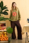 Sweater alma lavada verde