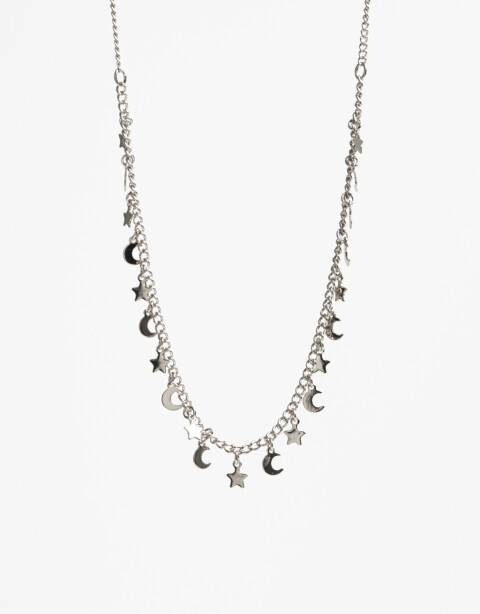 Collares Cortos Metal Collares Cortos Metal Estrellas - Plateado Rodio