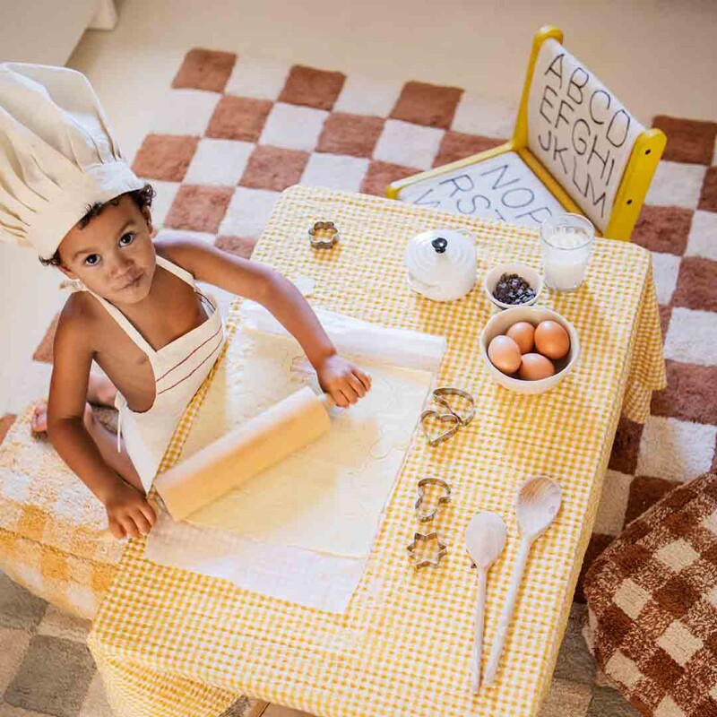 Alfombra lavable -Kitchen Tiles Toffee