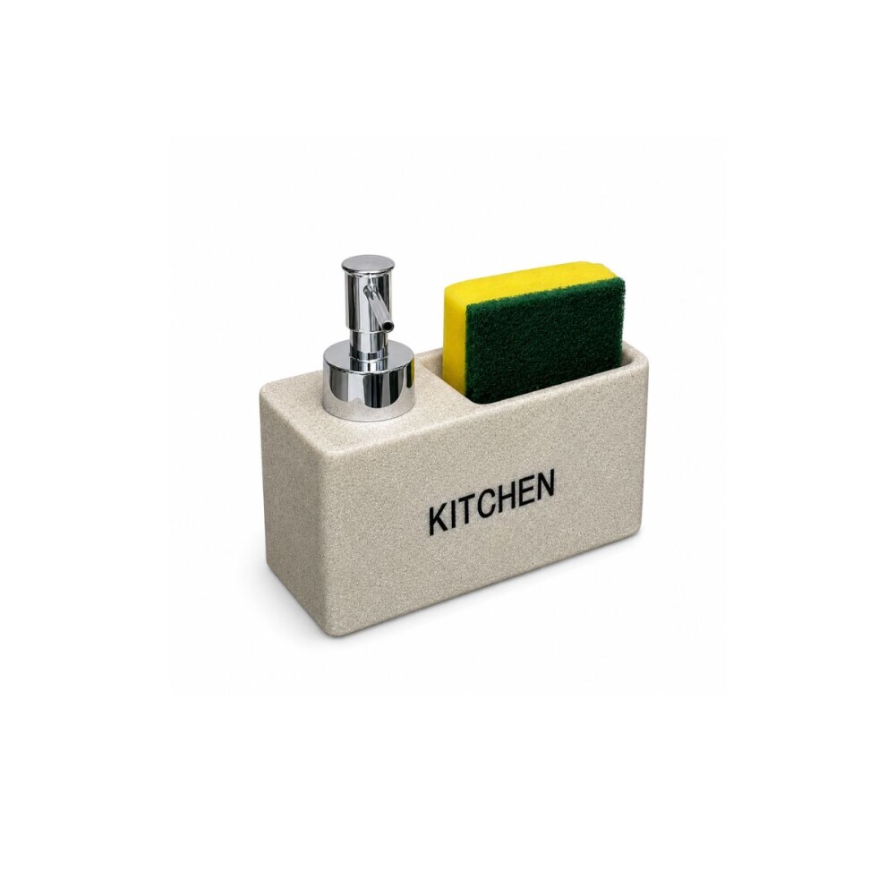 Dispensador de jabón cocina Piedra con esponja Dispensador De Jabón Cocina Piedra Con Esponja