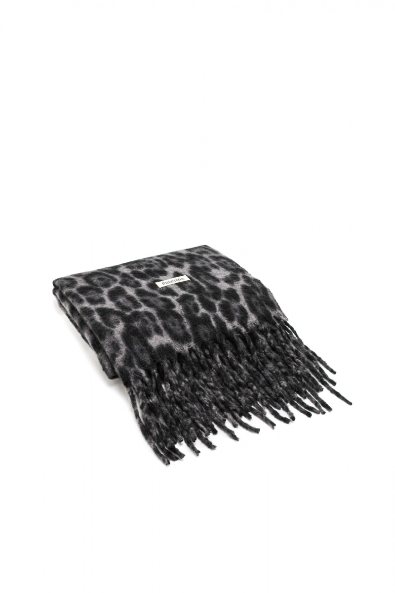 Bufanda Animal Print - Gris 