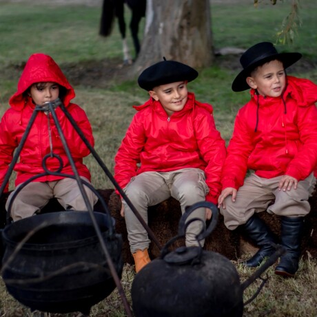 Campera Taslon de NIño Roja