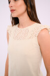 Blusa con calado Blanco