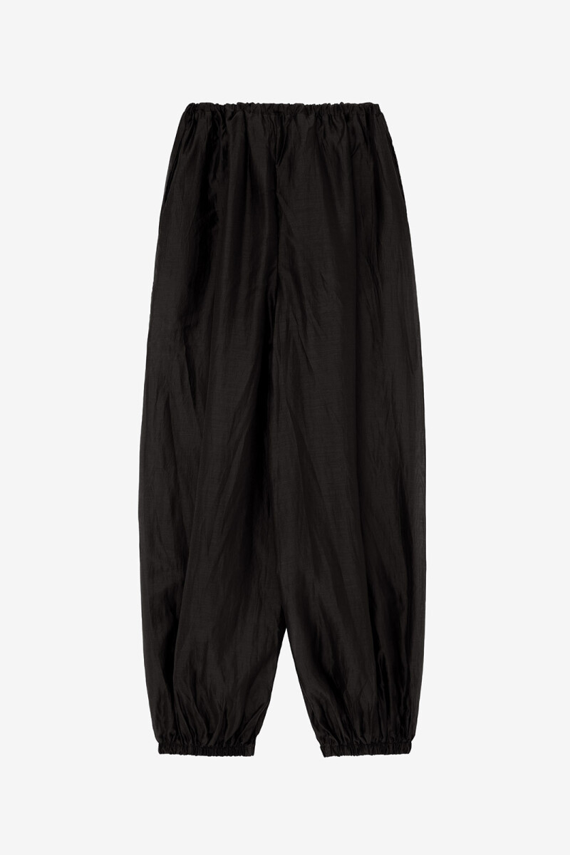 PANTALON ARRUGADO Negro