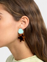 Pendientes De Estrella Efecto Carey multicolor