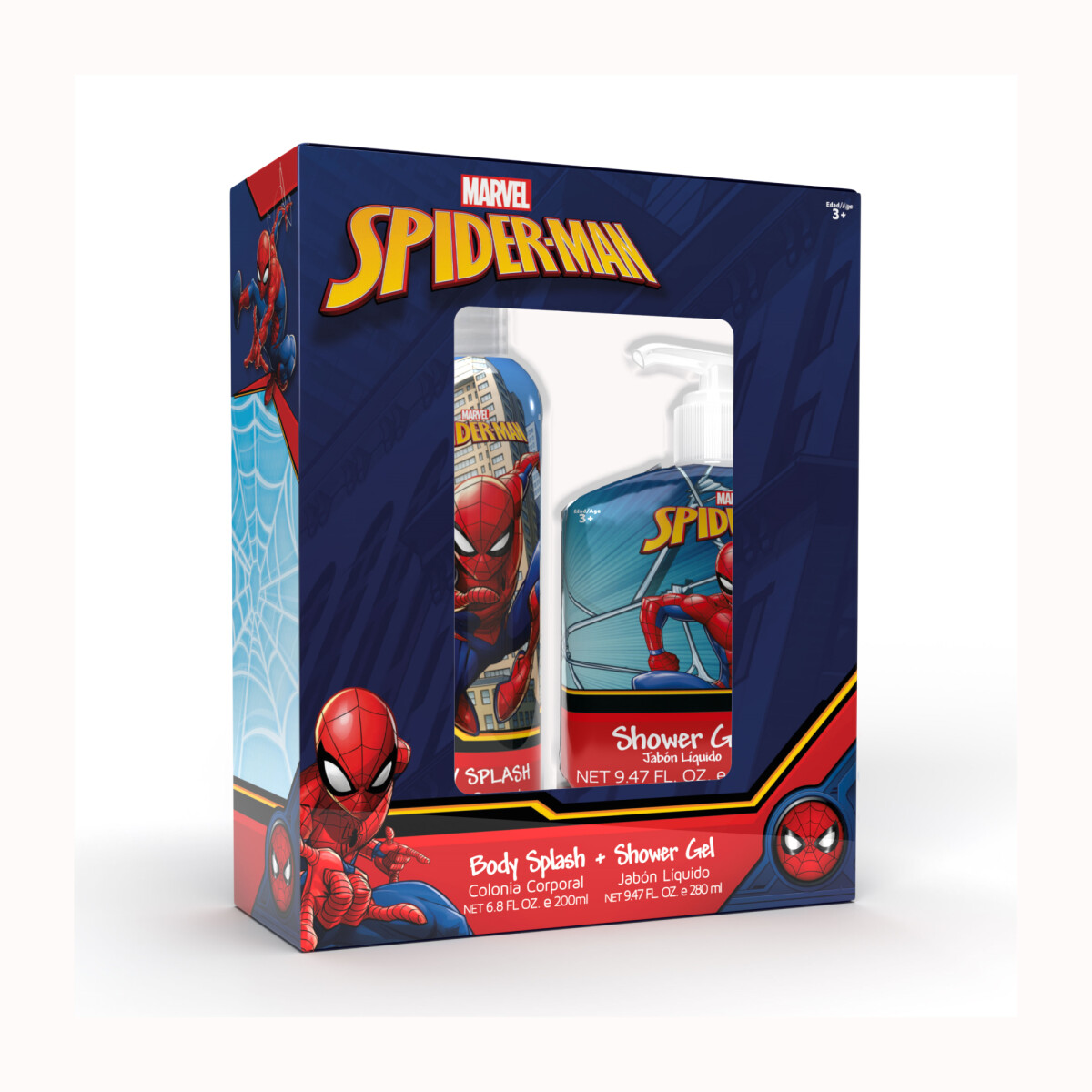 Set Spiderman Body Splash - Body Splash 200 ml + Shower Gel 280 ml 