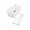 Baño Stokke flexibath set c reposera transparente beige