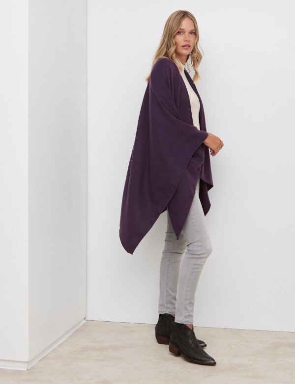 Ruana Solid VIOLETA