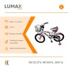 Bicicleta Urbana Infantil Rodada 16 Con Rueditas y canasto Rosa