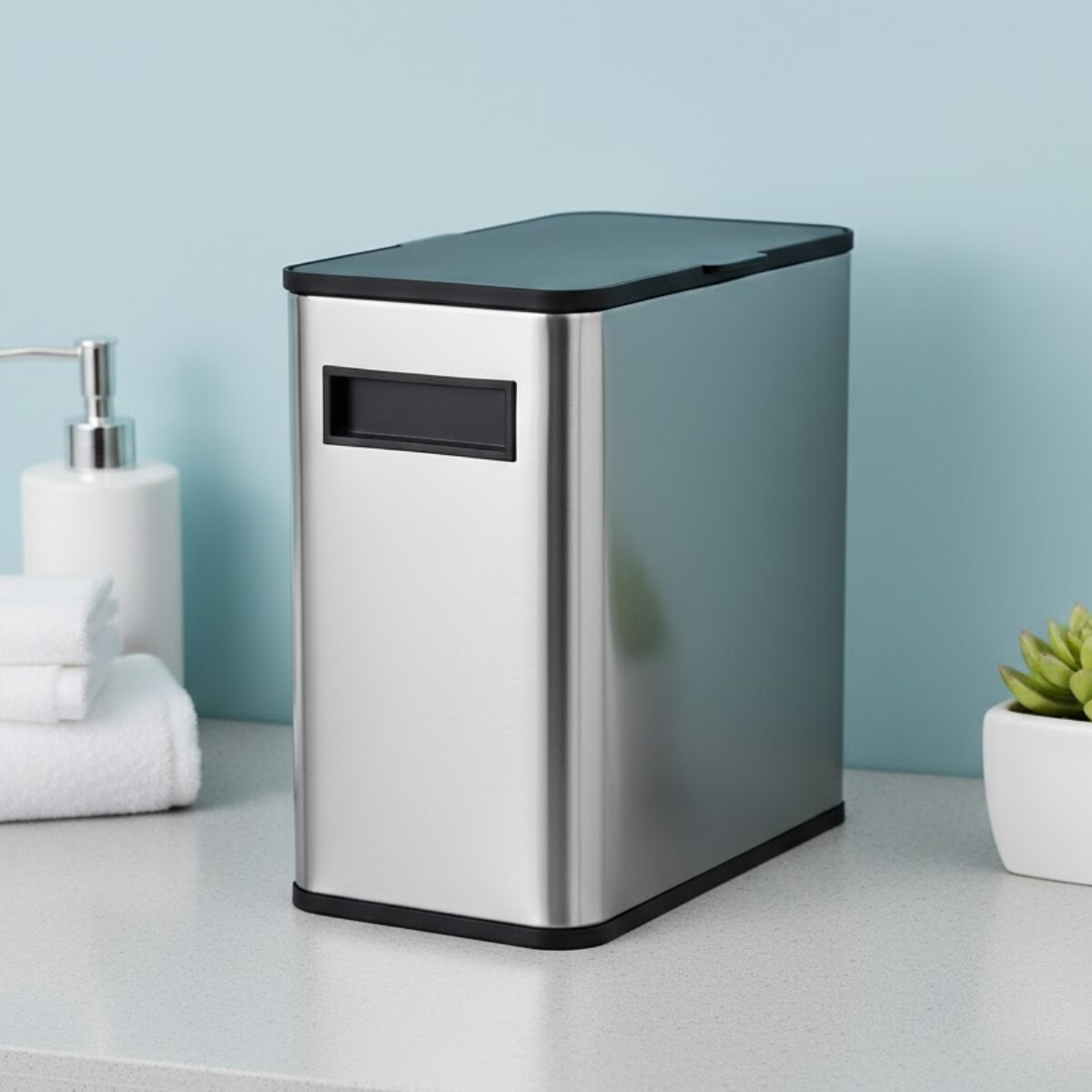 Papelera de colgar para cocina 6lt - INOX 