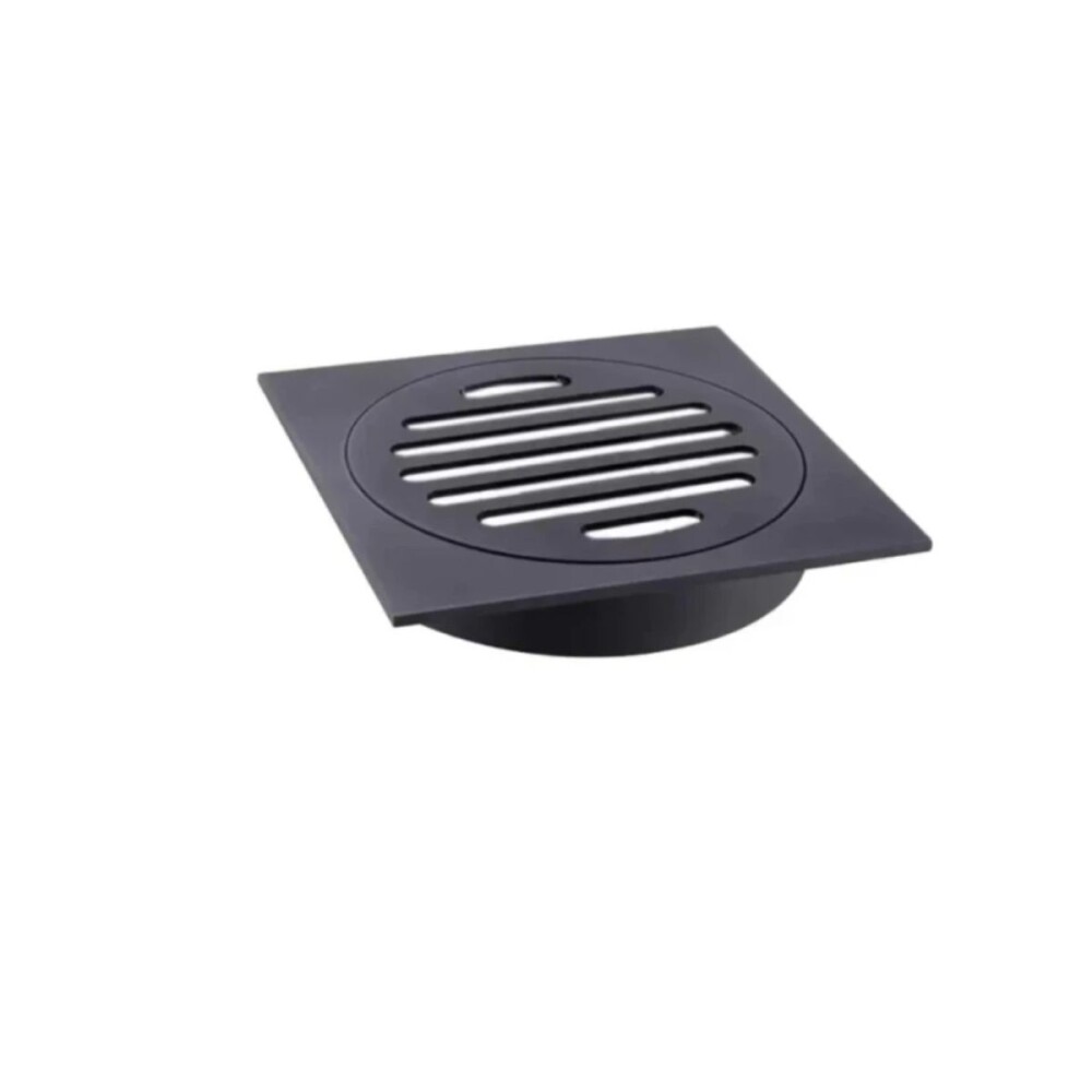 Rejilla negro Mate con rosca y aro 10x10 DMC Rejilla Negro Mate Con Rosca Y Aro 10x10 Dmc