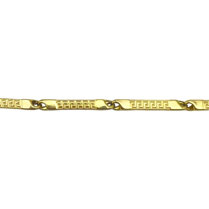 Pulsera Barra - Griega - Oro bajo -Sin Piedra-PU8096 sinpiedra