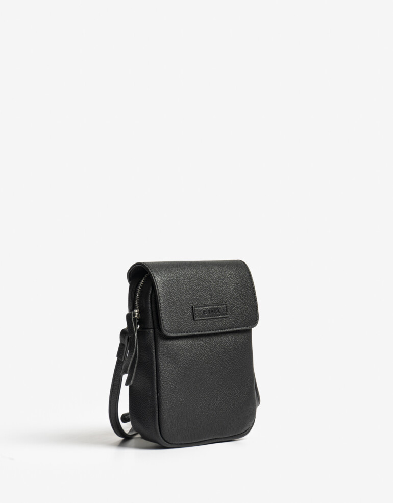 Complemento Marroquinería Basicos Pouch Con Solapa Special Price - Negro