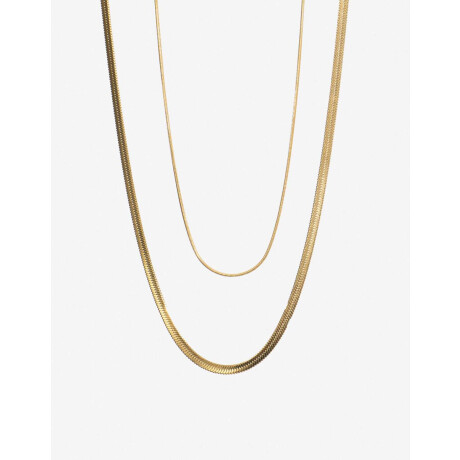 Set De Collares De Acero Dorado
