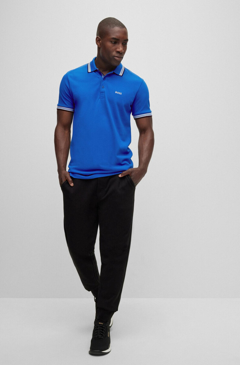 Remera Polo Regular Fit, Paddy - Azul 