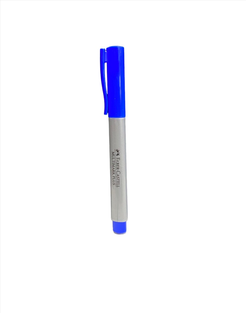 Marcador Faber-Castell Multimark Plus - Azul 