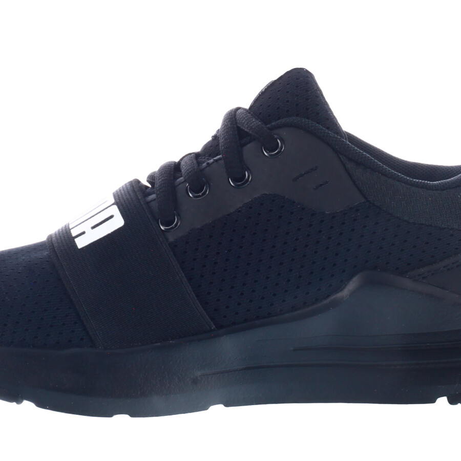Championes Infantiles Puma Wired Run Kids Negro - Blanco