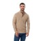 BUZO TEJIDO 1/2 CIERRE S-XXL BEIGE