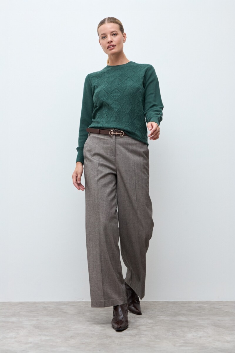 Sweater estructuras - verde ingles 