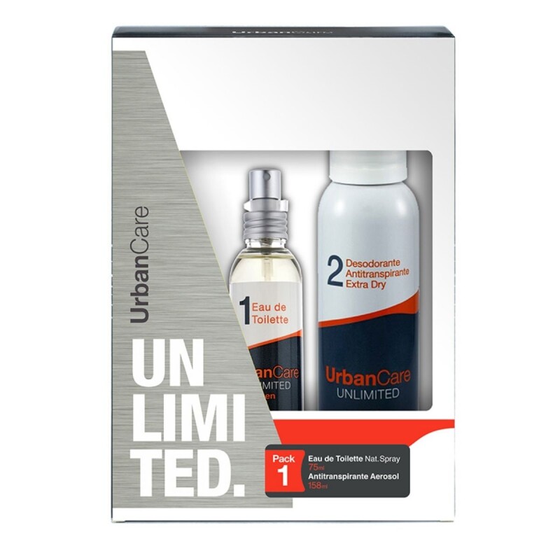 Perfume Urban Care Edt Nat. Spray Unlimited 75 ML + Deo Aerosol 158 ML Perfume Urban Care Edt Nat. Spray Unlimited 75 ML + Deo Aerosol 158 ML