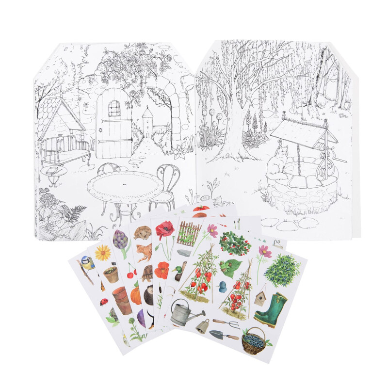 Libro Manualidades para cortar, rascar y pegar El Jardinero Moulin Roty Libro Manualidades para cortar, rascar y pegar El Jardinero Moulin Roty