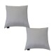 Set x2 funda de almohadones lisa 43 x 43 cm GRIS