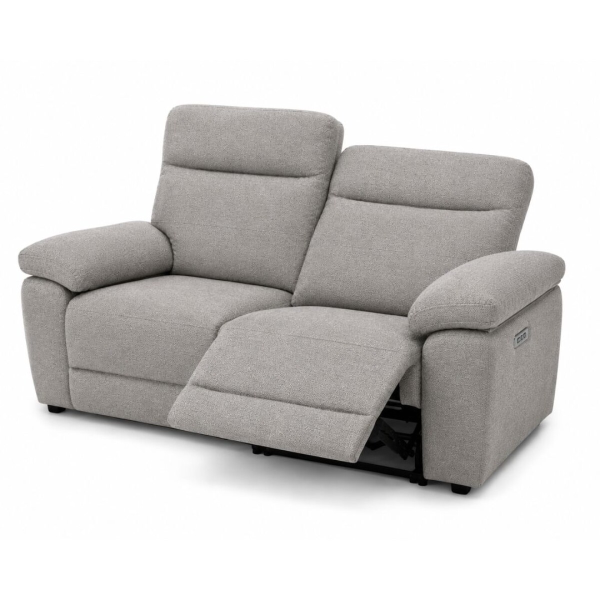 Sofá Recliner Eléctrica 3 Cuerpo Gris 