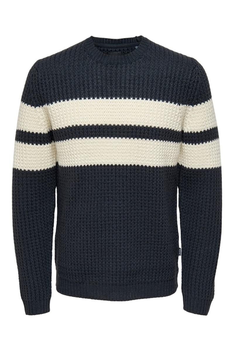 Sweater Lazlo Stripe - Dark Navy 