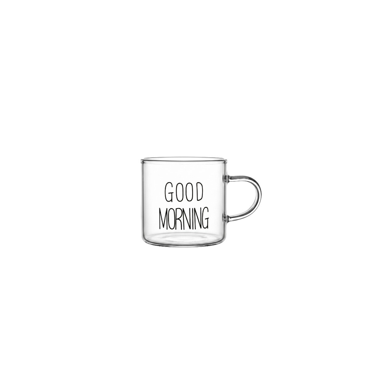 TAZA VIDRIO GOOD MORNING 