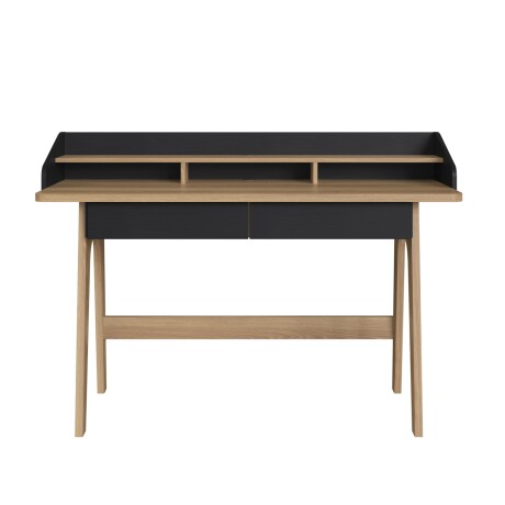 Escritorio Flexus 139 Negro y Madera
