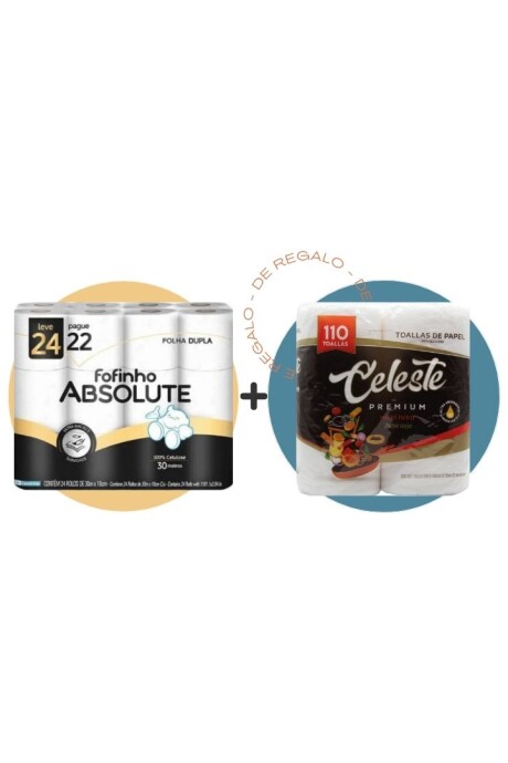 Papel Higiénico Doble Hoja pack x 24 unidades + Rollos de cocina ¡DE REGALO! Papel Higiénico Doble Hoja pack x 24 unidades + Rollos de cocina ¡DE REGALO!