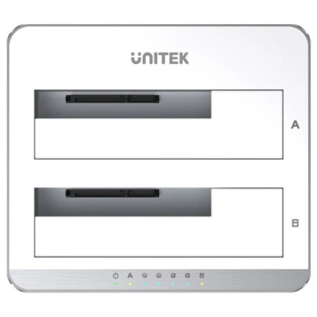 Dock Station Unitek Doble Bahía para Discos 2.5" y 3.5" Sata 6 001