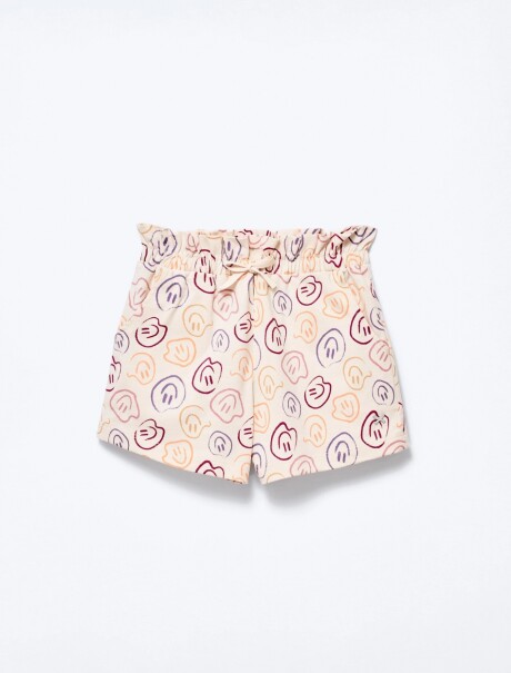 SHORT INFANTIL CON ESTAMPADO AMARILLO