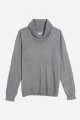 Sweater con cuello solapado GRIS