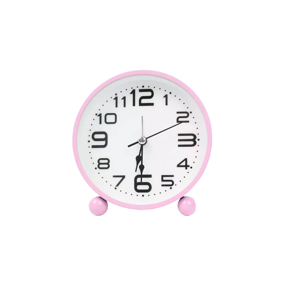 Reloj analógico de escritorio - Rosa 
