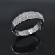 Anillo en oro 18k blanco con brillantes Anillo en oro 18k blanco con brillantes