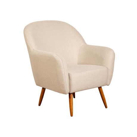 BUTACA TELA-Y-MADERA NATURAL-BEIGE IRIS BEIGE