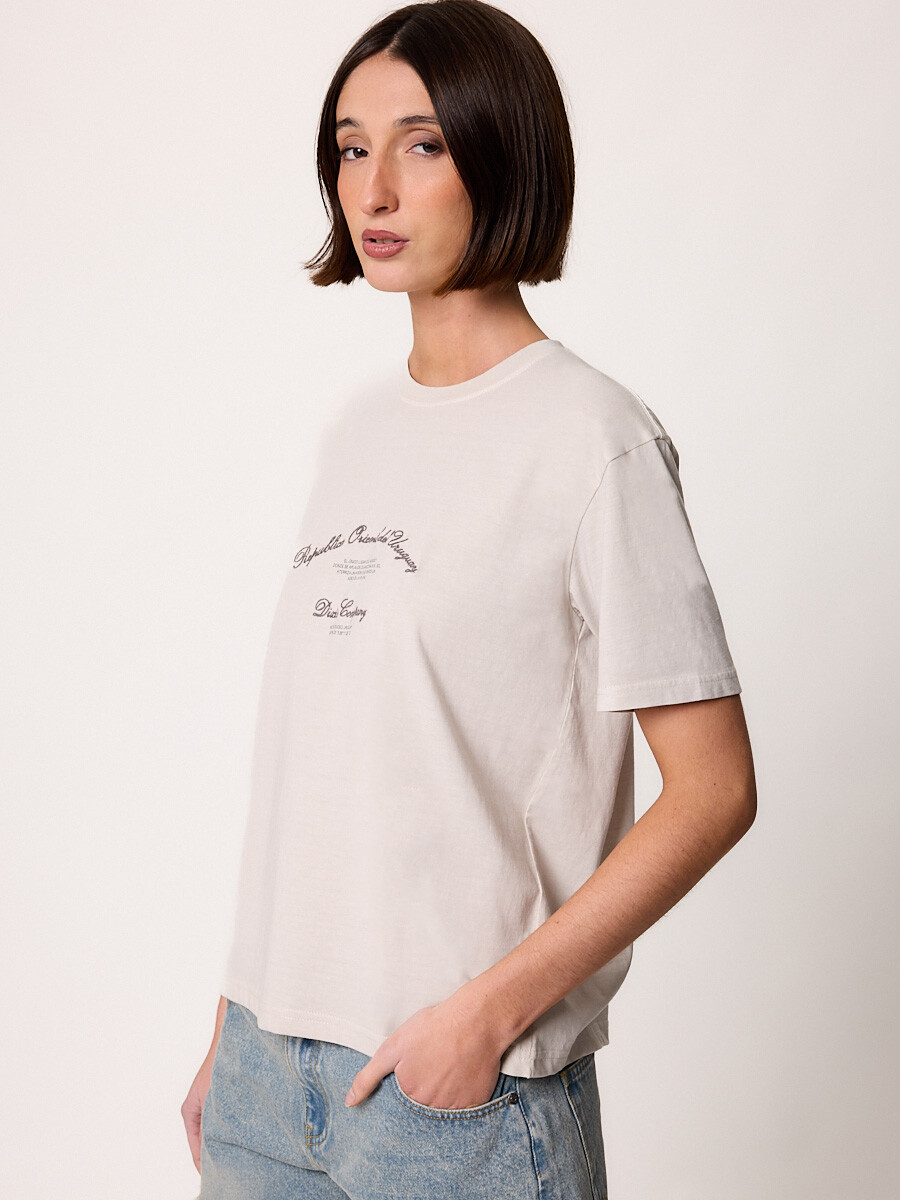 T-SHIRT M/C UYNAT DIXIE Gris Claro